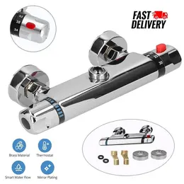 Product image of Exposed Bar Thermostatic Shower Mixer Valve, Chrome, 1/2 inch Outlet