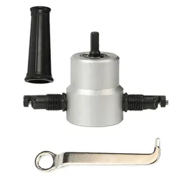 Product image of Double Head Sheet Metal Nibbler Power Drill Attachment