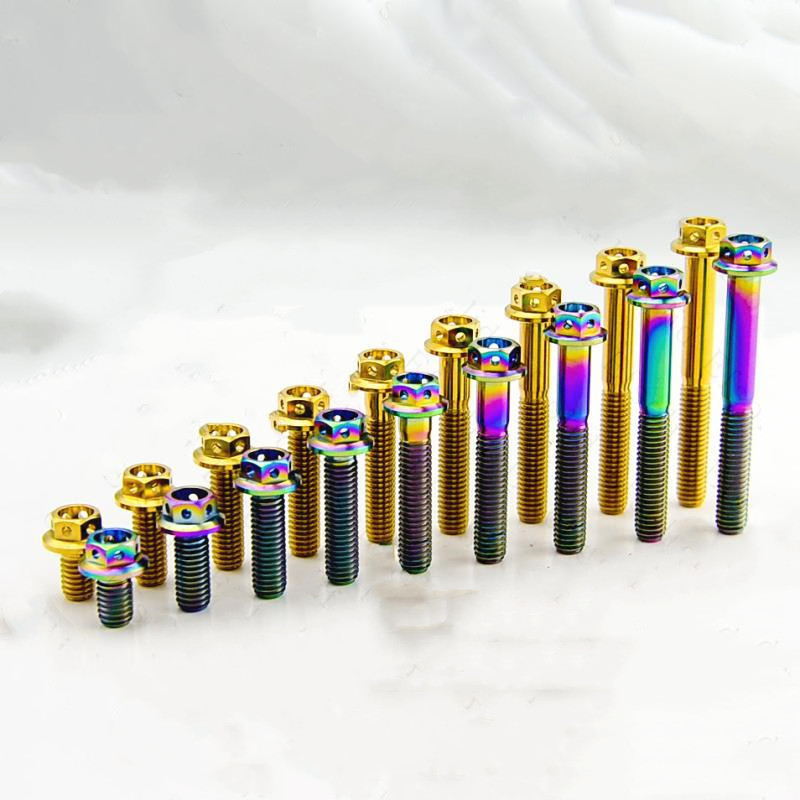 Main product image of EFsolid Titanium Alloy Flange Head Screw for Motorcycle Applications