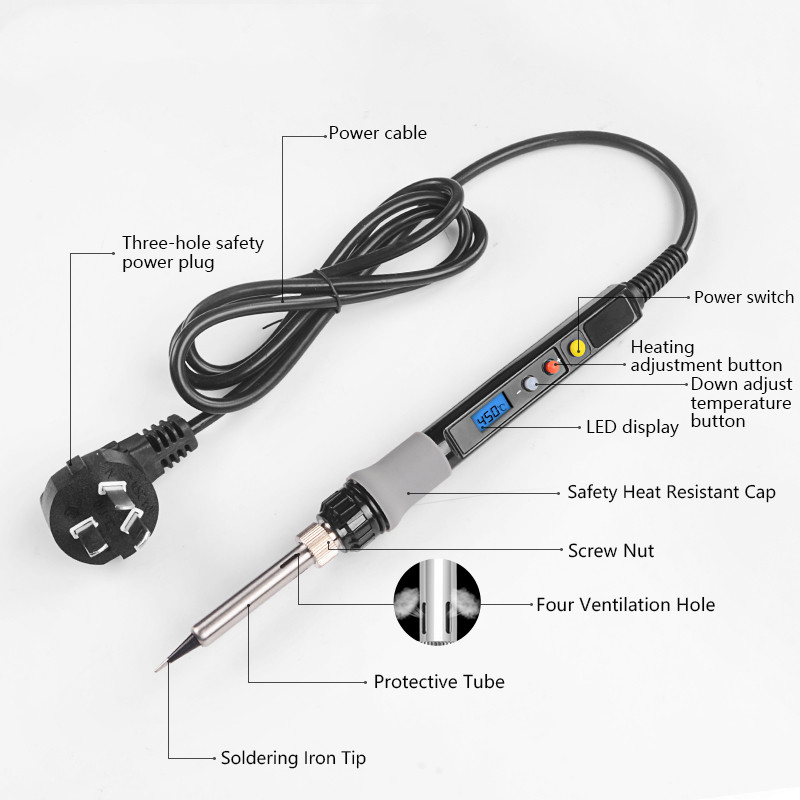 Main product image of Digital Display Electric Soldering Iron & Engraving Set with Precision Temperature Control