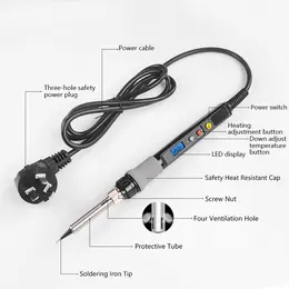 Product image of Digital Display Electric Soldering Iron & Engraving Set with Precision Temperature Control