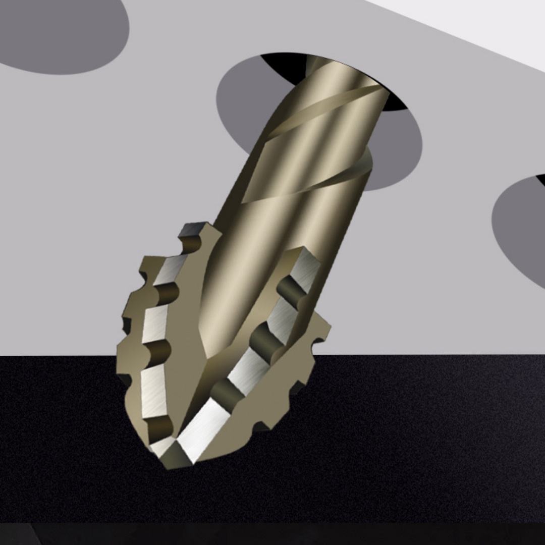 Main product image of Drill Bit, Four Blade Serrated Eccentric, for Dry Drilling Concrete & Aluminum