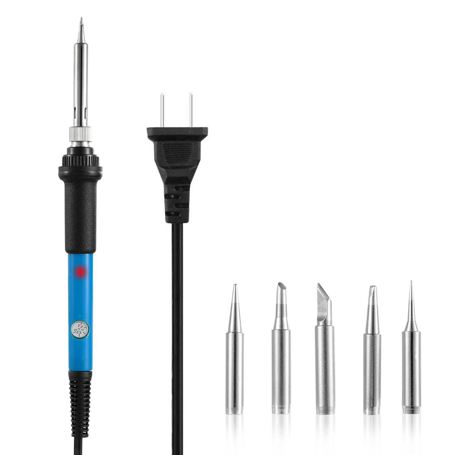 Main product image of Soldering Iron, 110V 60W, Adjustable Temperature, 5 Tips