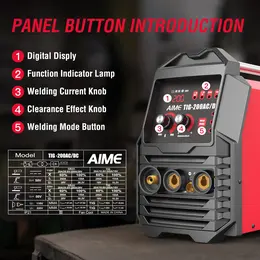 Product image of 200A ACDC Pulse TIG/MMA Welder, Dual Voltage, IGBT Inverter