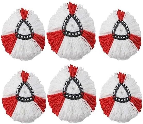 Main product image of Vileda Turbo Microfibre Spin Mop Head Replacements, 6-Pack