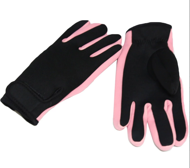 Main product image of Wear-Resistant Gloves, Black/Pink, Size L, Diving Material