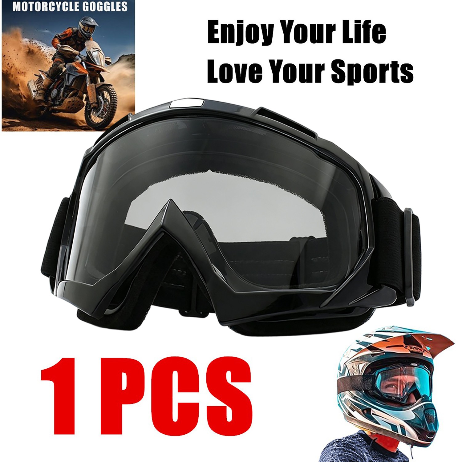 Main product image of Off-Road Safety Goggles, Fit Over Glasses, ATV, Dirt Bike