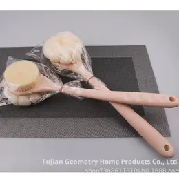 Product image of Double-sided Shower Cleaning Brush for Bathroom Tile and Grout, Pink