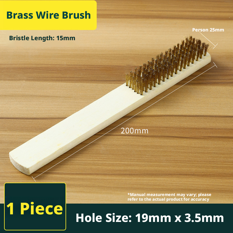 Main product image of Industrial Wire Brush, Steel or Brass Bristles