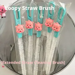Product image of Straw Cleaning Brush with Loopy Bristles for Narrow Openings