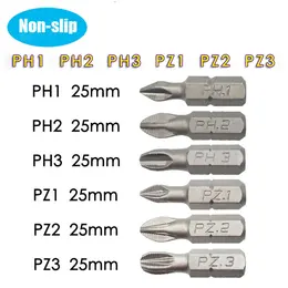 Product image of Magnetic Hex Shank Screwdriver Bit Set, 6-Piece, 25mm