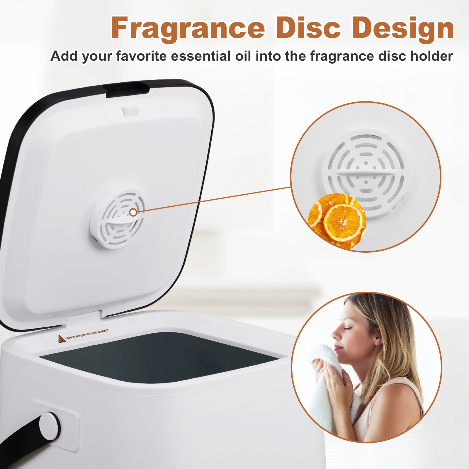 Main product image of 14 Liter Electric Towel Warmer Bucket with Timer, Hooks, Handle
