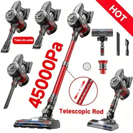 Product image of Light Green Cordless Vacuum Cleaner, 8-in-1, Adjustable Suction