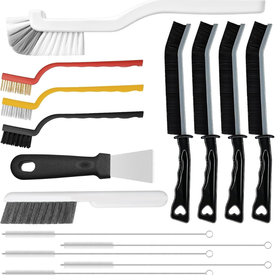 Main product image of 15-Piece Crevice Cleaning Brush Set, Hard Bristle
