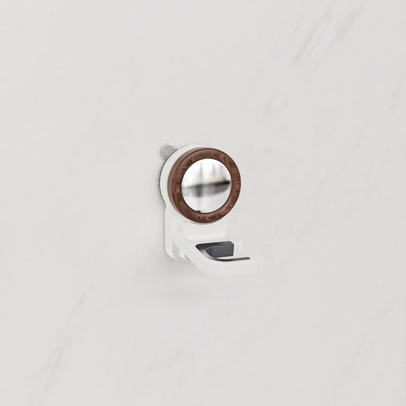 Main product image of Suction Cup Mop Hook, Wood Grain and Electroplated Silver Finish
