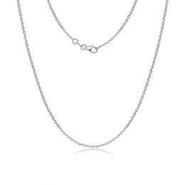Product image of S925 Sterling Silver O-Link Pendant Chain, 45cm, 1.5mm, Platinum Plated