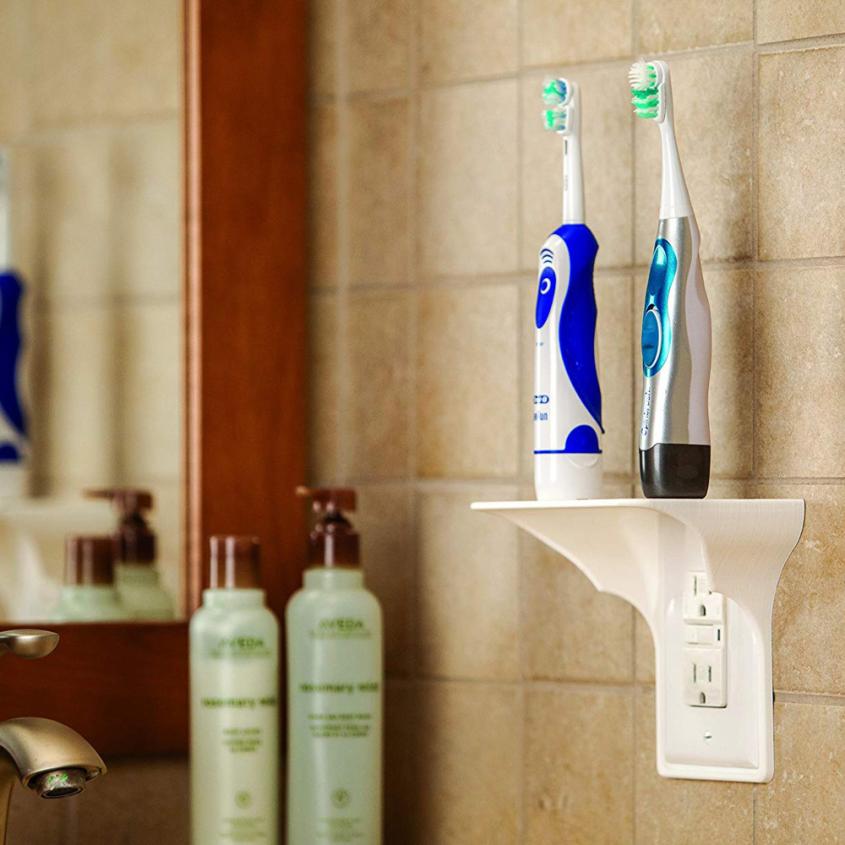 Main product image of Wall Outlet Shelf for Small Electronic Device and Accessory Storage