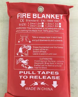 Product image of Fiberglass Flame Retardant Fire Blanket for Emergency Safety