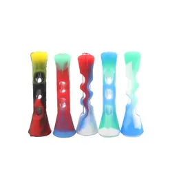 Product image of Horn Silicone Pipe with Camouflage Glass Components
