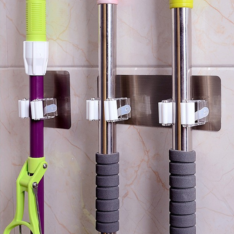 Main product image of Wall Mounted Mop, Broom, and Brush Holder Hooks