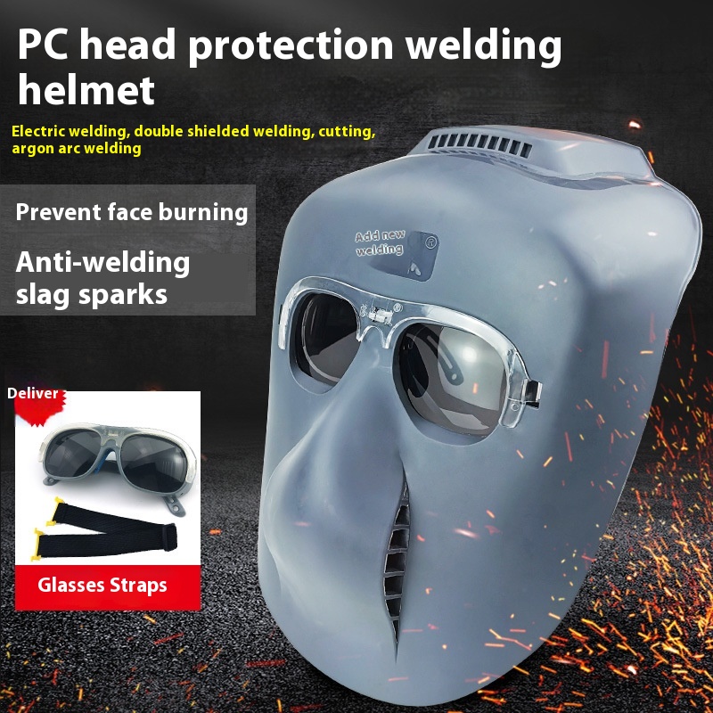 Main product image of PC Head-Mounted Protective Mask for Welding and Grinding