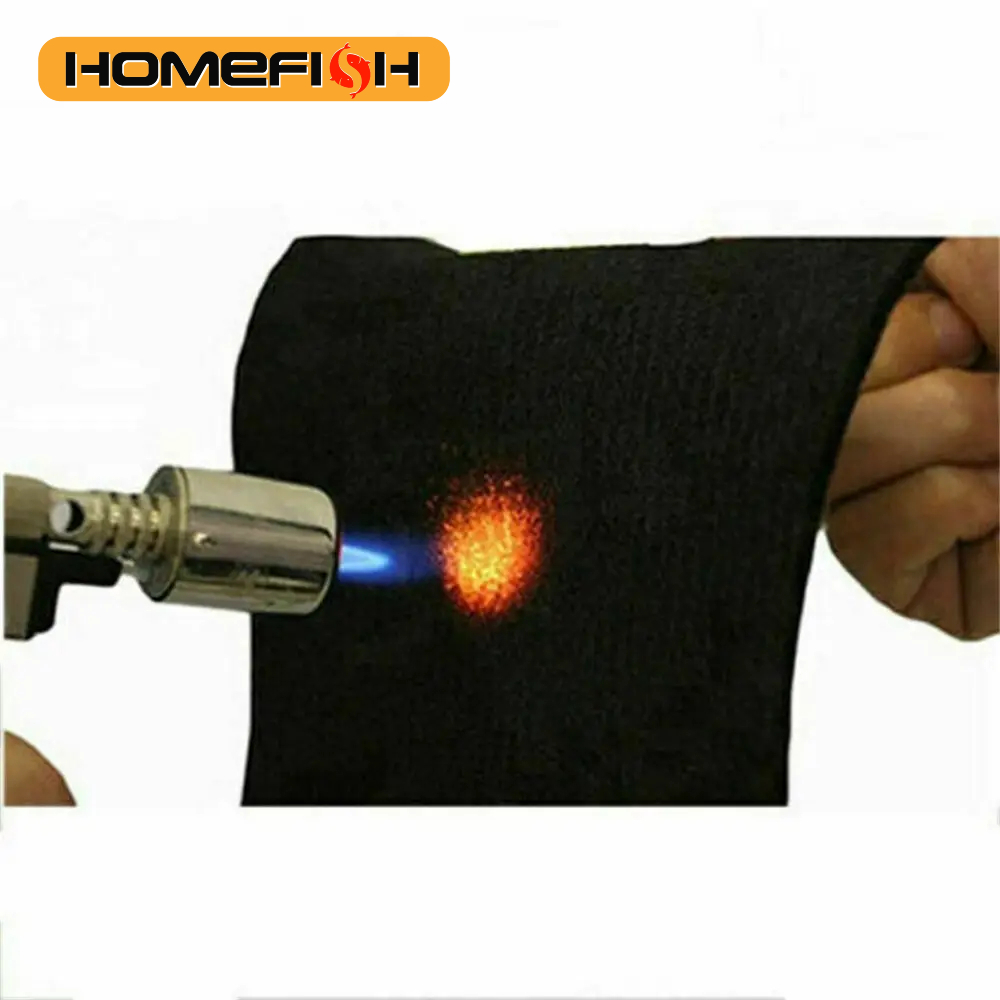 Main product image of Black Graphite Felt Fire Blanket, Welding Torch Shield, High Temp, 300x200mm