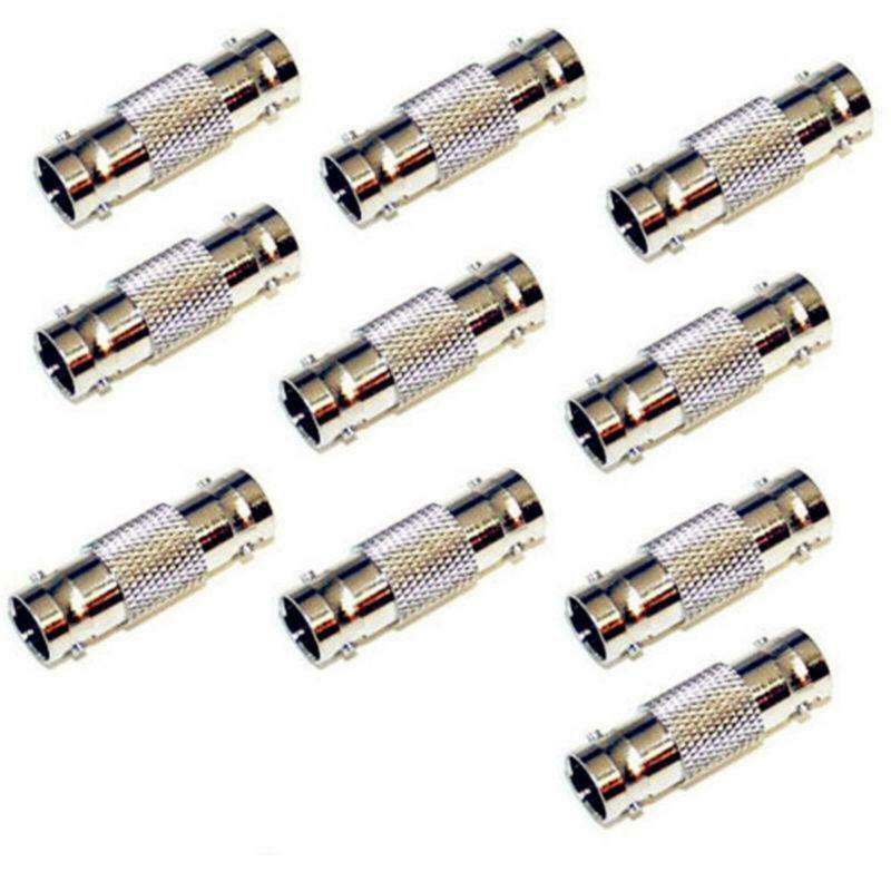 Main product image of 10-Pack BNC Female Coaxial Cable Coupler for RG59 RG60 CCTV