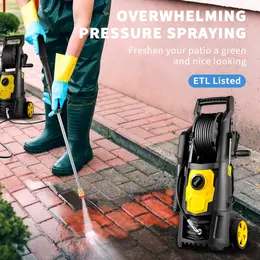 Product image of VEVOR Electric Pressure Washer, 2000 PSI, 1.76 GPM, 30 ft Hose, 5 Nozzles, ETL