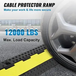 Product image of VEVOR 5-Pack 2-Channel Cable Protector Ramps, 12000 Lbs Load