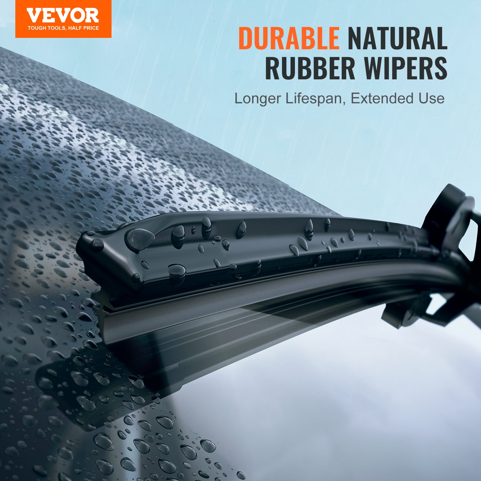 Main product image of VEVOR 24 inch (61 cm) Automotive Rubber Wiper Blades