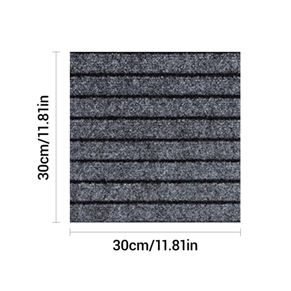 Main product image of Seven Stripe Self-Adhesive Gray Carpet Floor Mat