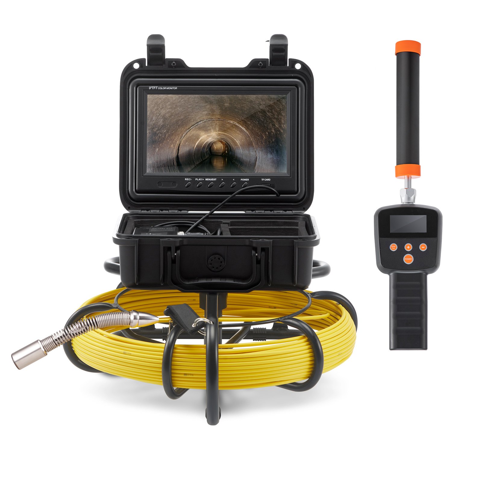 Main product image of Pipeline Inspection Camera, IP68, with DVR, 12 LEDs, 16 GB SD Card