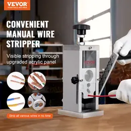 Product image of Manual Wire Stripping Machine, Copper Stripper With Hand Crank Or Drill Powered, Visible Stripping Depth Reference, Portable Aluminum Frame Wire Peeler For Scrap Copper Recycling