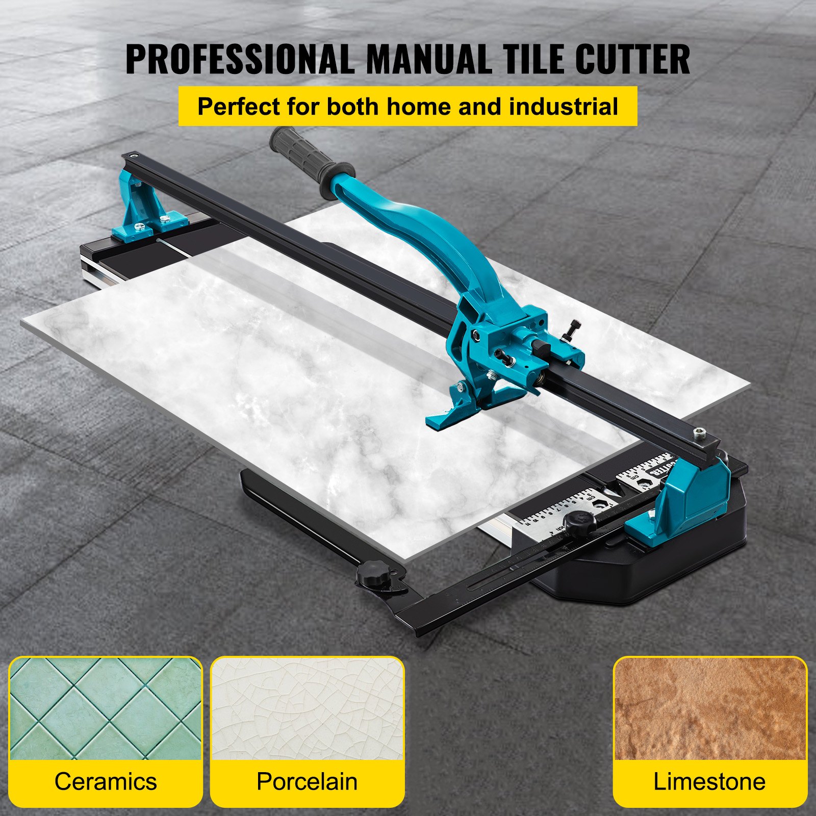 Main product image of 48 Inch Manual Tile Cutter, Single Rail, Double Brackets