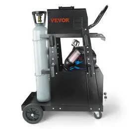 Product image of 2-Tier Welding Cart, Lockable Cabinet, 265 lbs Capacity, Swivel Wheels