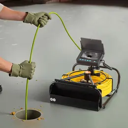 Product image of Sewer Pipe Drain Inspection Camera, DVR, LED Lights, IP68, No Wheels