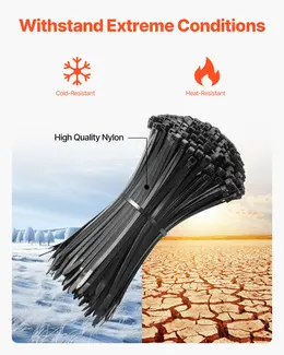 Product image of 8-inch Cable Zip Ties, 45 lb Tensile Strength