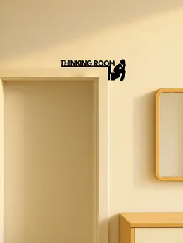 Product image of Metal Toilet Door Sign for Commercial and Industrial Restrooms