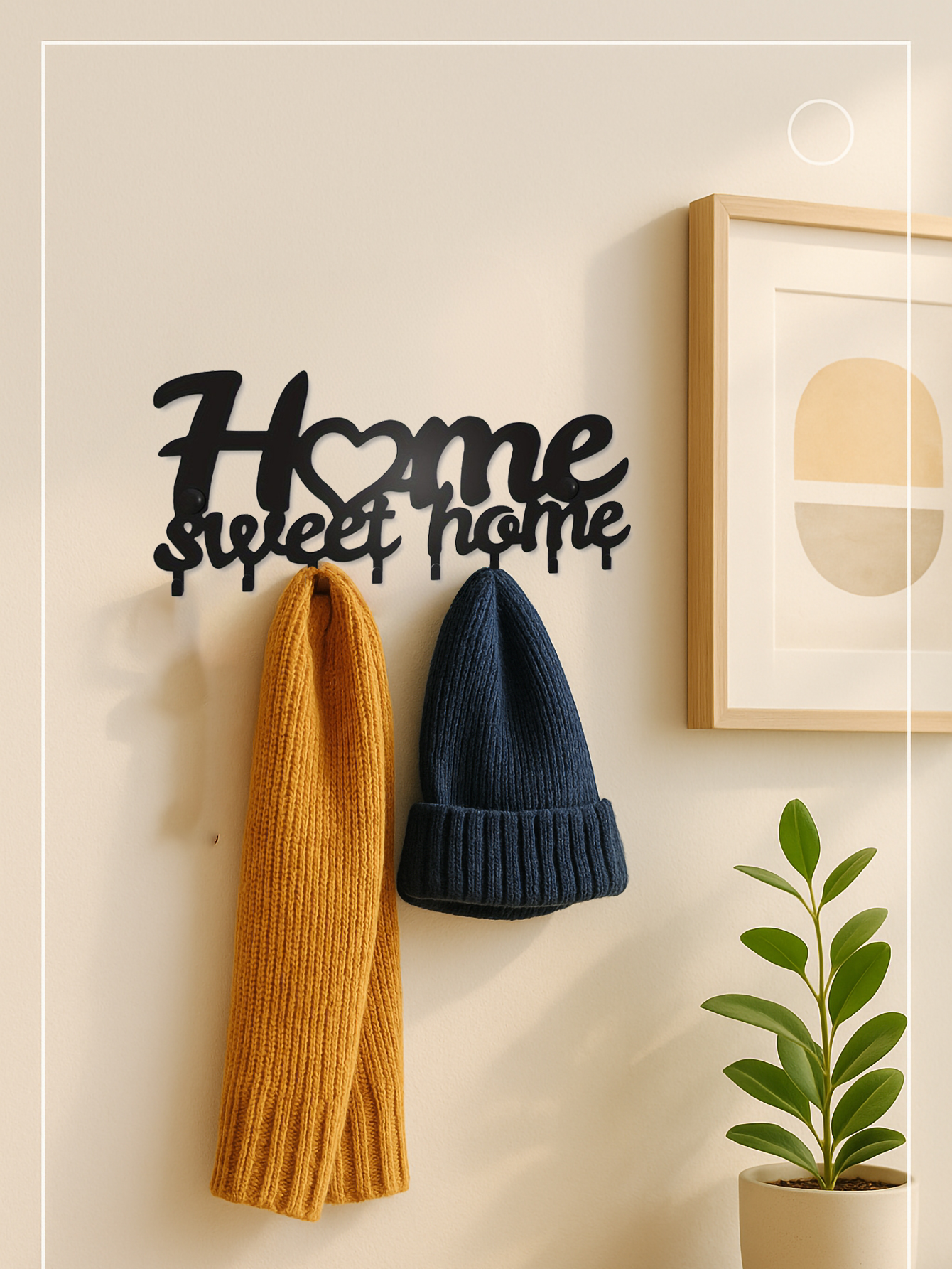 Main product image of Adhesive Metal Key Holder, Wall Mount Installation