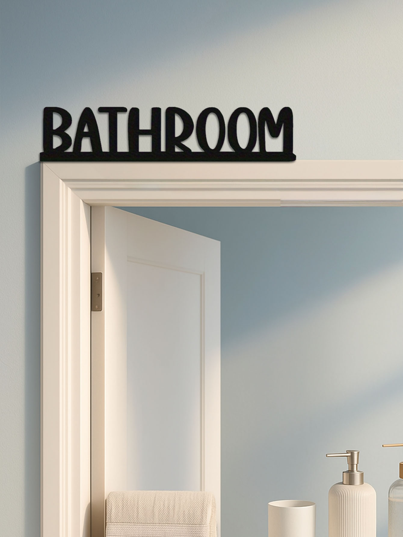 Main product image of Metal Wall Sign for Restroom Identification