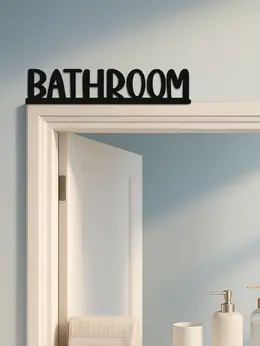 Product image of Metal Wall Sign for Restroom Identification