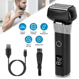 Product image of Electric Foil Face Shaver, 5-Blade, Wet & Dry, IPX6, LED Display, GPCT5466
