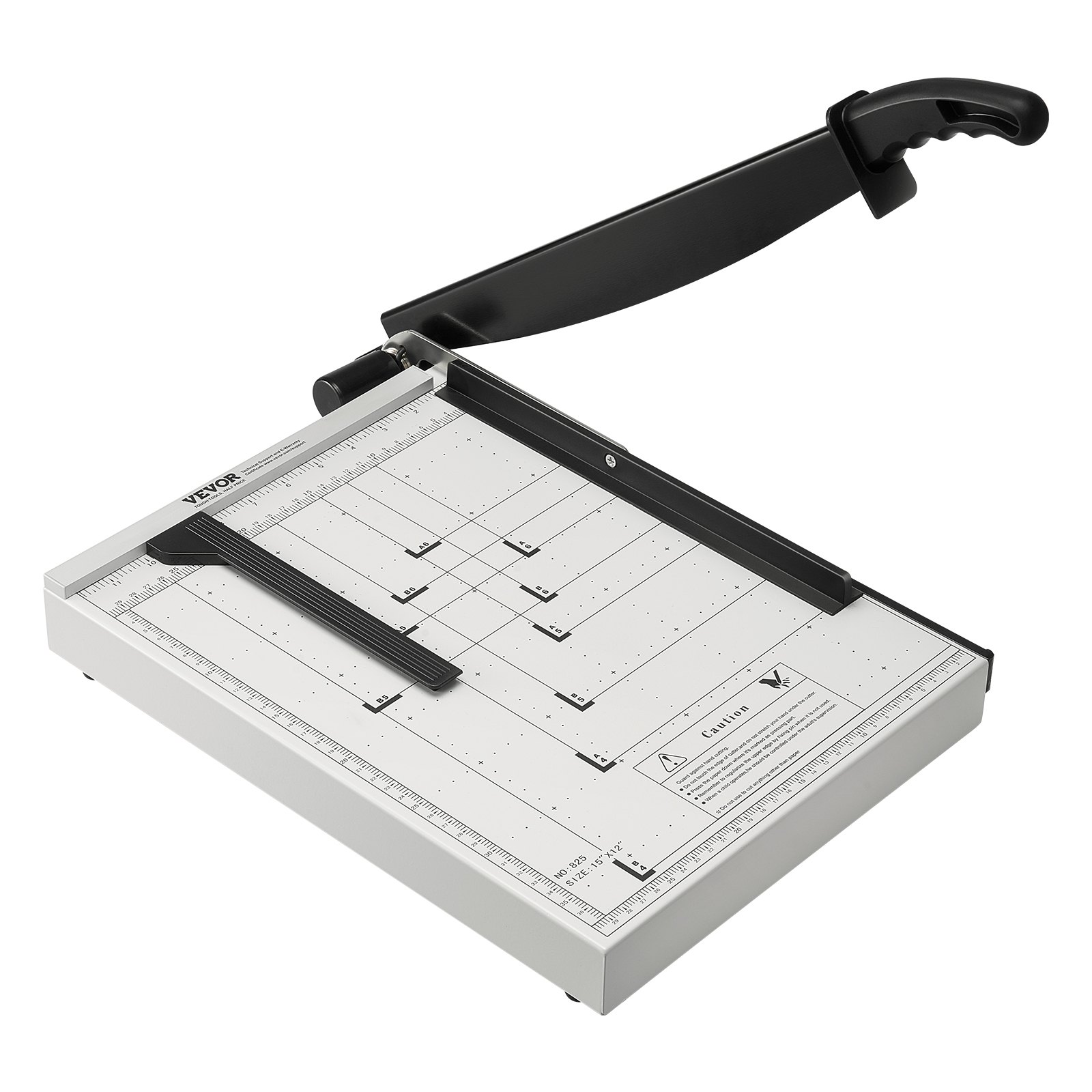 Main product image of Guillotine Paper Cutter, 15 inch Cut Length, 16 Sheet Capacity, Guard Rail, Blade Lock