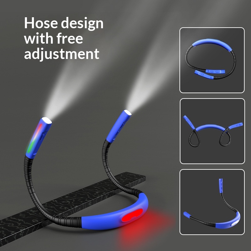 Main product image of Rechargeable Neckband Dual-Head Work Light with Warning Function