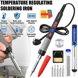 Product image of 90W Adjustable Soldering Iron Kit for Electronics and Welding