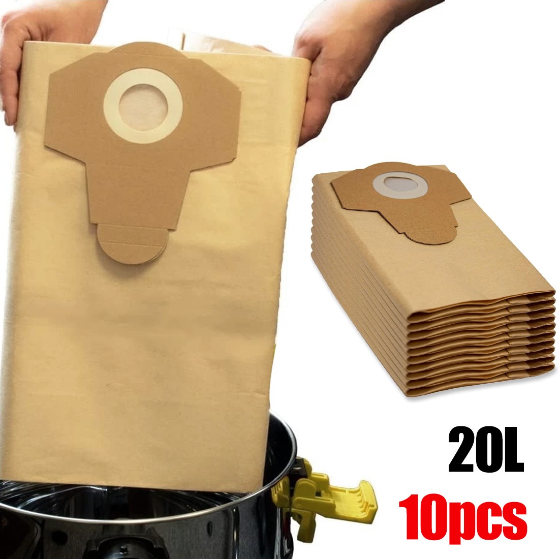 Main product image of 10-Pack 20L Vacuum Cleaner Dust Filter Bags