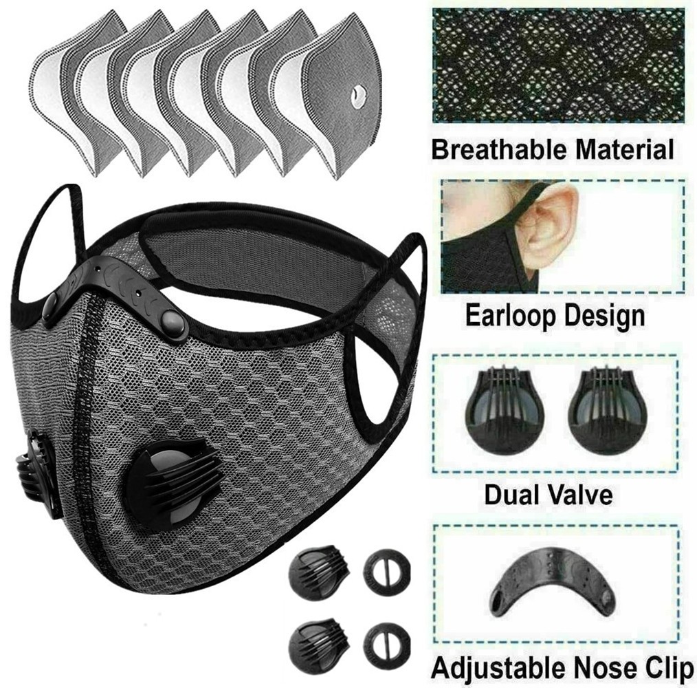 Main product image of Reusable Face Mask with Active Carbon Filter and Breathing Valves