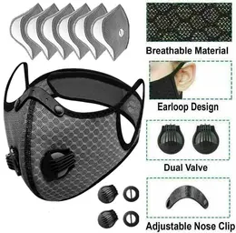 Product image of Reusable Face Mask with Active Carbon Filter and Breathing Valves