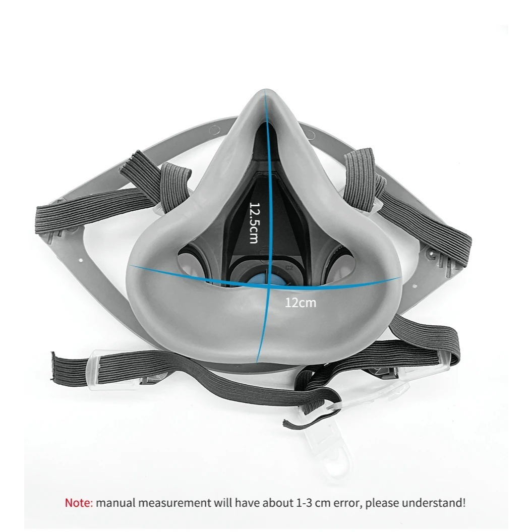 Main product image of 6200 Respirator Mask 7-Piece Set with 8 Filter Pads & Goggles