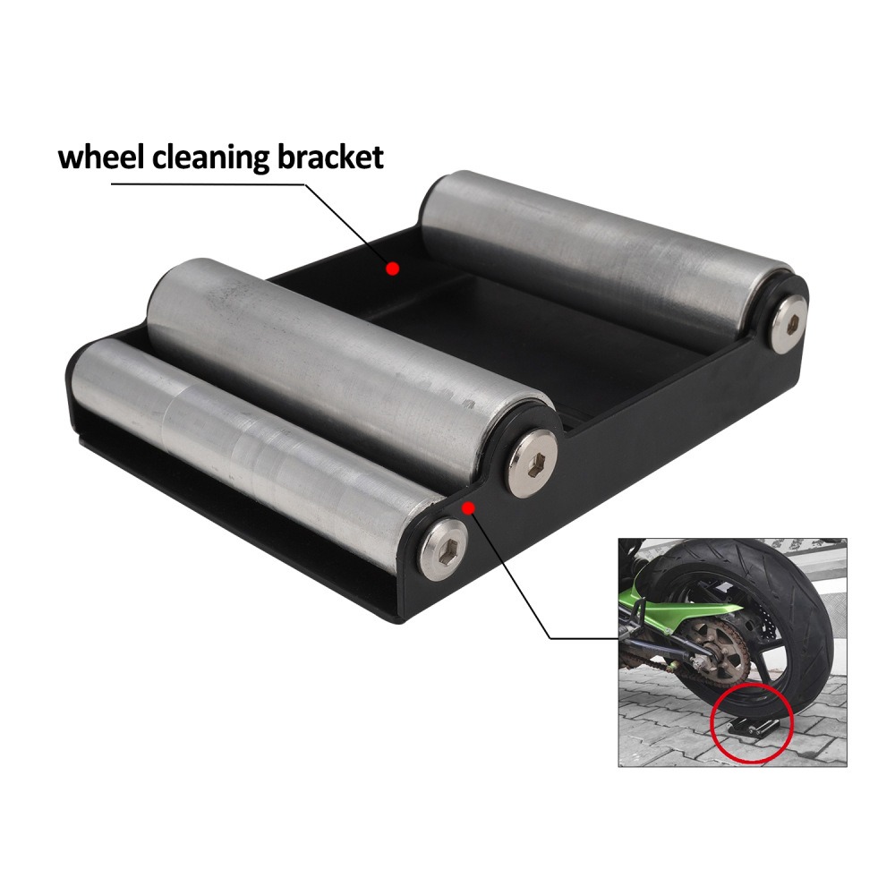 Main product image of Motorcycle Wheel Cleaning Stand with Brush Kit and Storage Bag